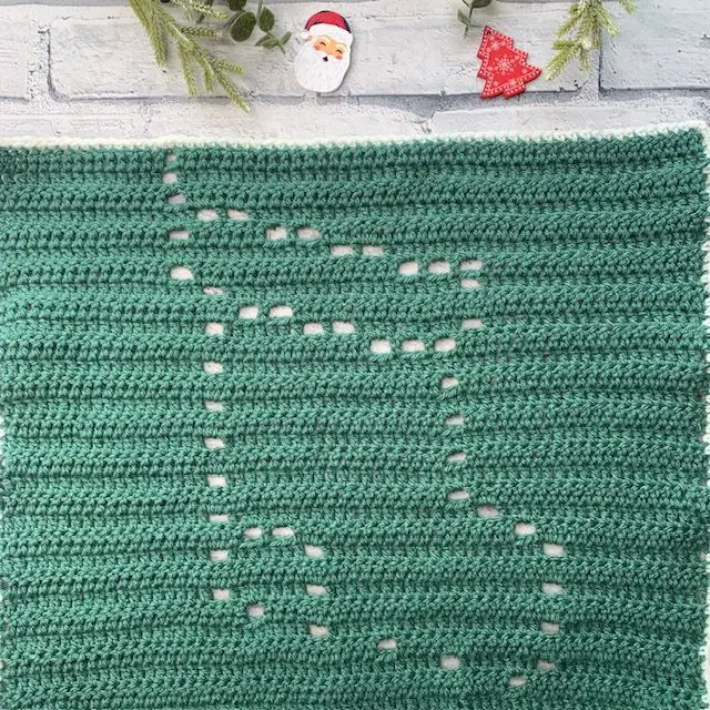 Filet Crochet Christmas Stocking Pattern