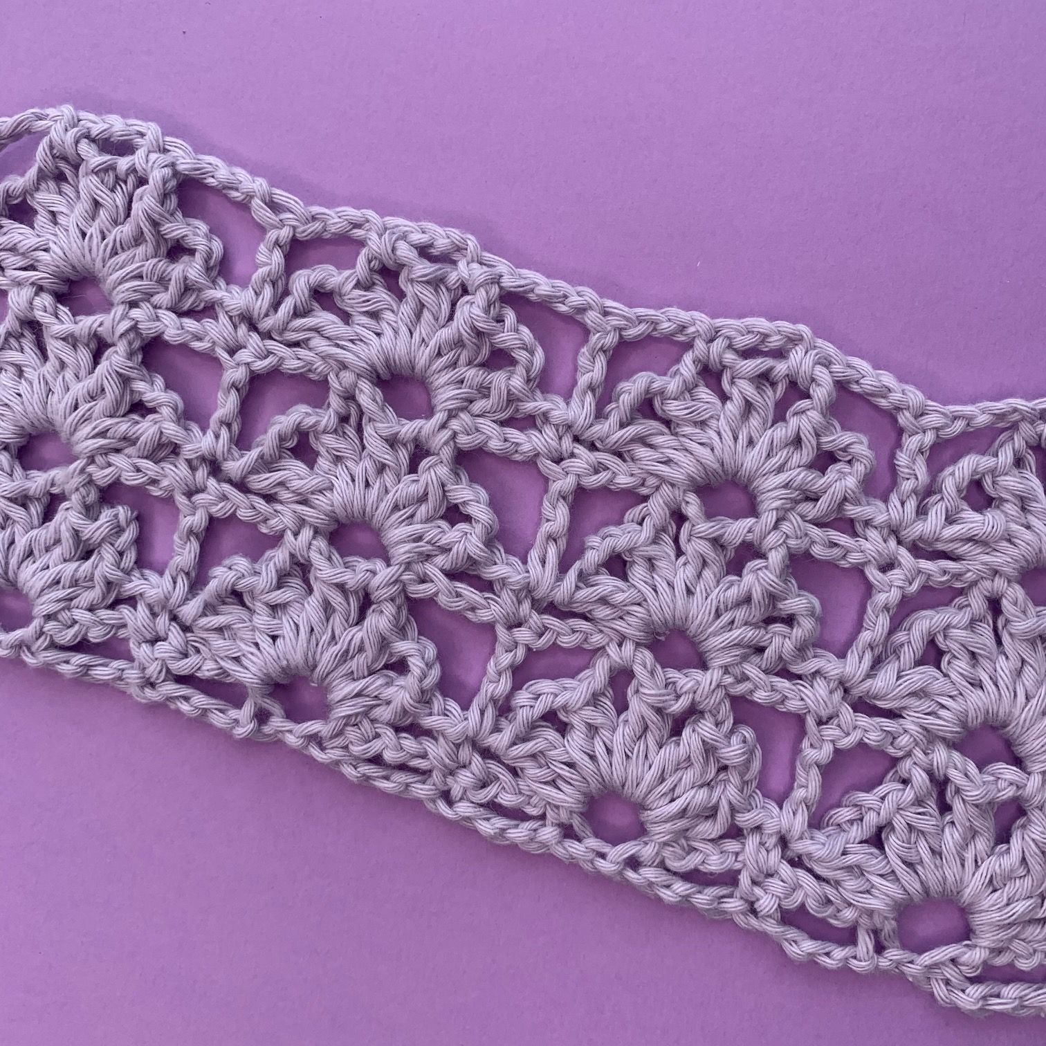 How to Crochet Flame stitch pattern