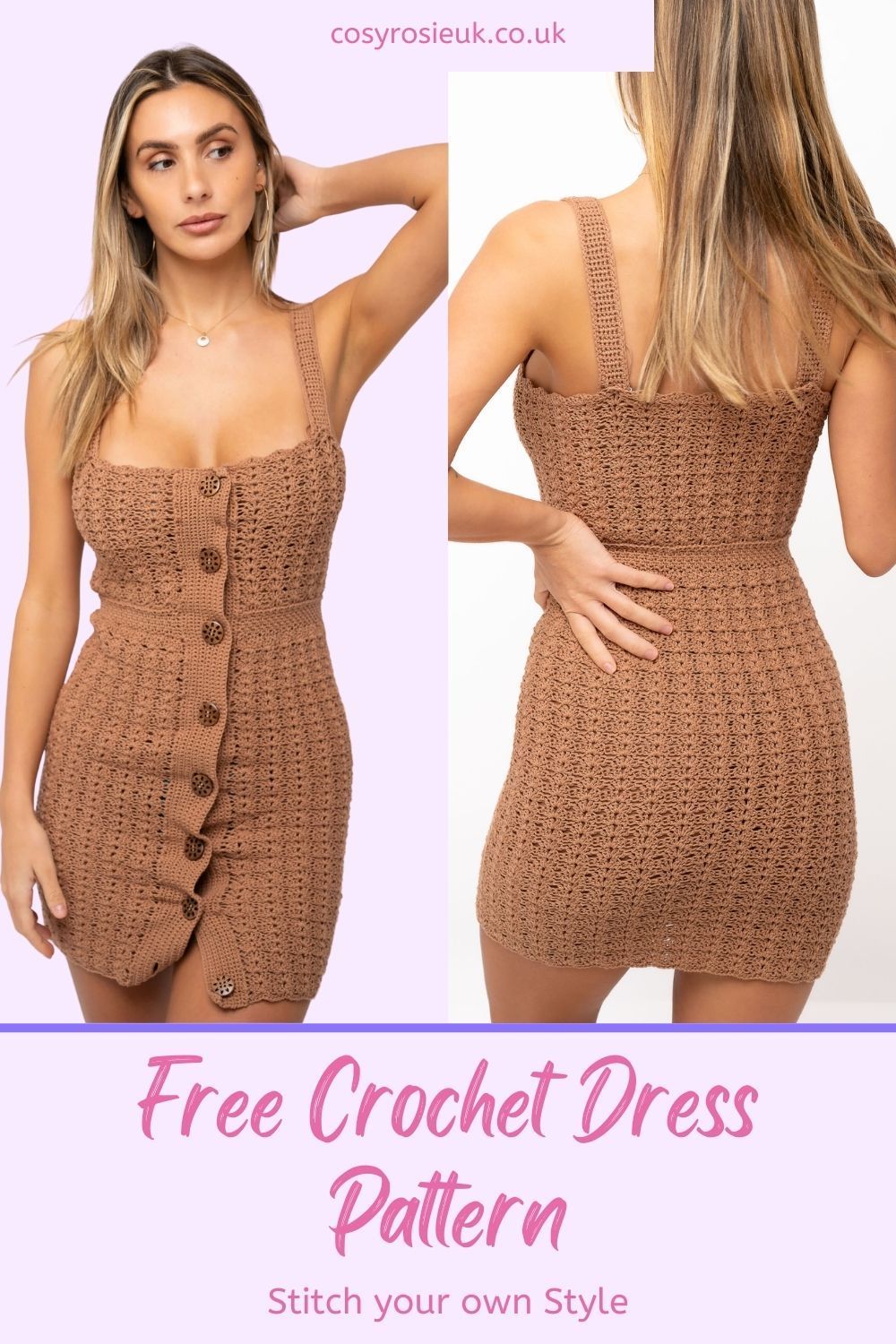 Free Crochet Dress pattern for summer 3