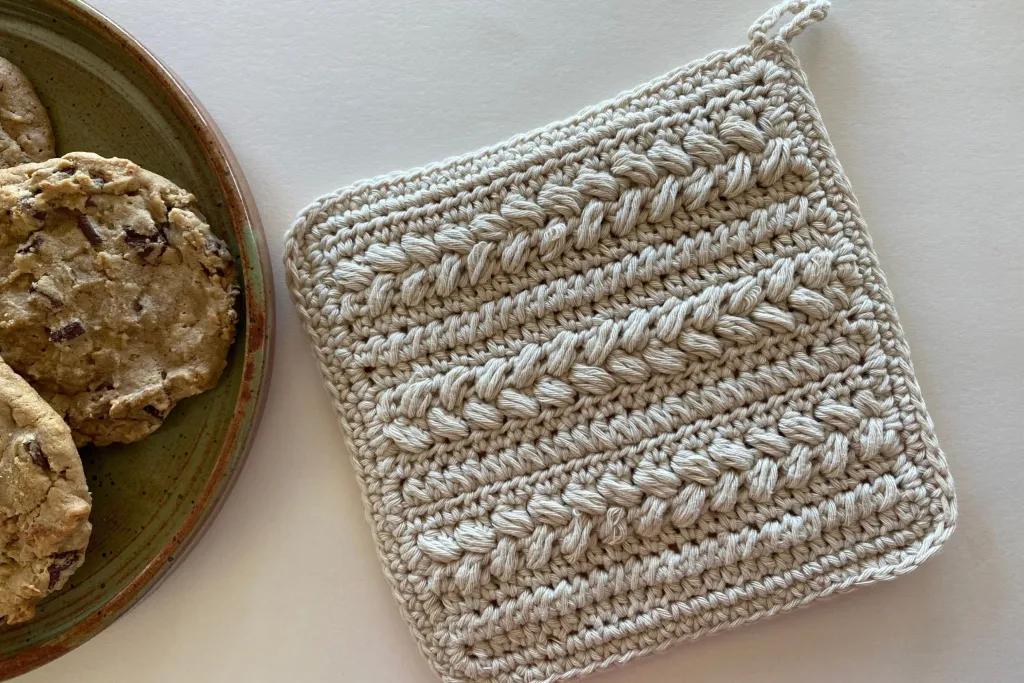 What to make with cotton yarn - hot pad