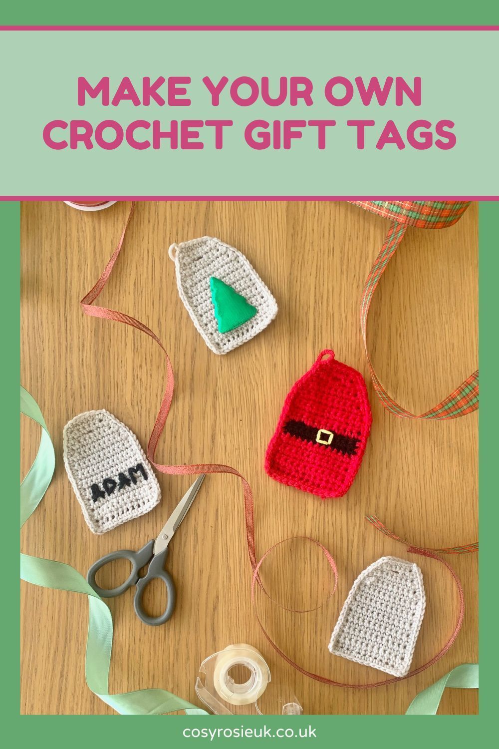 Crochet gift tag pattern