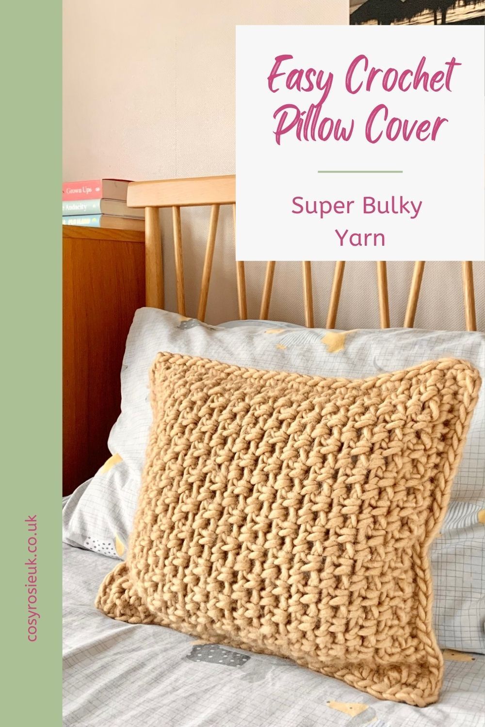 Free Crochet  pillow pattern for beginners