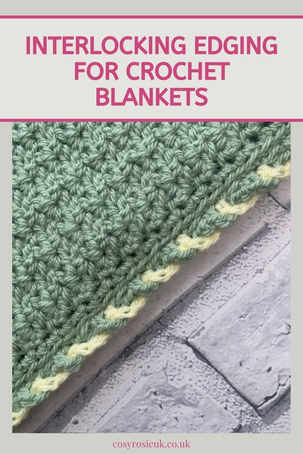 Interlocking Edging for crochet blankets